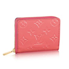 Louis Vuitton M93203 Zapinana na zamek torebka na monety Monogram Vernis