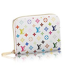 Louis Vuitton M93741 Portmonetka Zippy z monogramem, wielokolorowa, płócienna