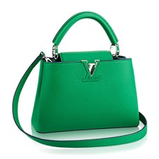 Torba materiałowa Louis Vuitton M94761 Capucines BB Skóra Taurillon