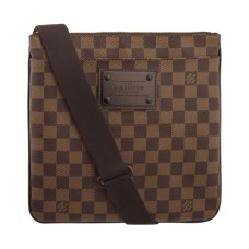 Louis Vuitton N41100 Pochette Plate Brooklyn Torba na ramię Damier Ebene Canvas