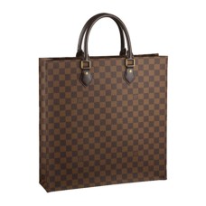 Torba materiałowa Louis Vuitton N41225 Sac Plat NM Damier Ebene Canvas