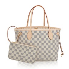 Louis Vuitton N41362 Neverfull PM Torba na ramię Damier Azur Canvas