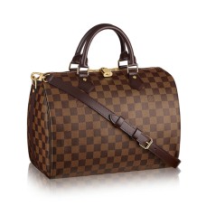 Torba materiałowa Louis Vuitton N41367 Speedy Bandouliere 30 Damier Ebene Canvas