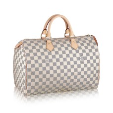 Louis Vuitton N41369 Speedy 35 Torba materiałowa Damier Azur Canvas