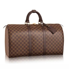 Louis Vuitton N41427 Keepall 50 Torba sportowa Damier Ebene Canvas
