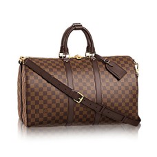 Louis Vuitton M41418 Keepall Bandouliere 45 Torba marynarska Damier Ebene Canvas