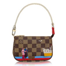Louis Vuitton N41667 Mini Pochette Akcesoria Damier Ebene Canvas