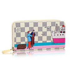 Portfel Louis Vuitton N41668 Zippy Damier Azur Canvas