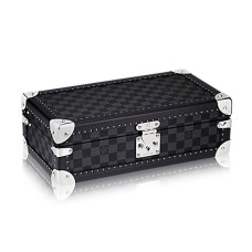 Louis Vuitton N48194 8 etui na zegarek z twardą obudową Damier Graphite Canvas