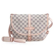 Louis Vuitton N48202 Saumur Torba na ramię Damier Azur Canvas