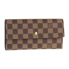 Międzynarodowy portfel Louis Vuitton N61217 Damier Ebene Canvas