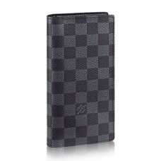 Louis Vuitton N62227 Brazza Portfel Damier Grafitowe płótno