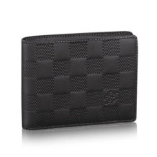Portfel wielofunkcyjny Louis Vuitton N63124 Damier Infini Skórzany