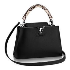 Torba materiałowa Louis Vuitton N92040 Capucines BB Skóra Taurillon