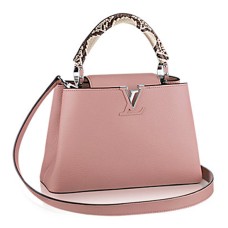 Torba materiałowa Louis Vuitton N92042 Capucines BB Skóra Taurillon
