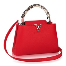 Louis Vuitton N92803 Capucines PM Torba materiałowa Taurillon Skóra