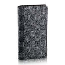 Louis Vuitton R20975 Kieszonkowa okładka Agenda Damier Graphite Canvas